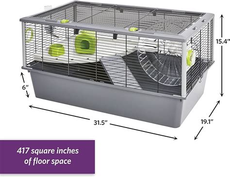 Hamster Nation Hamster Home, XXL Hamster Cage Measures。